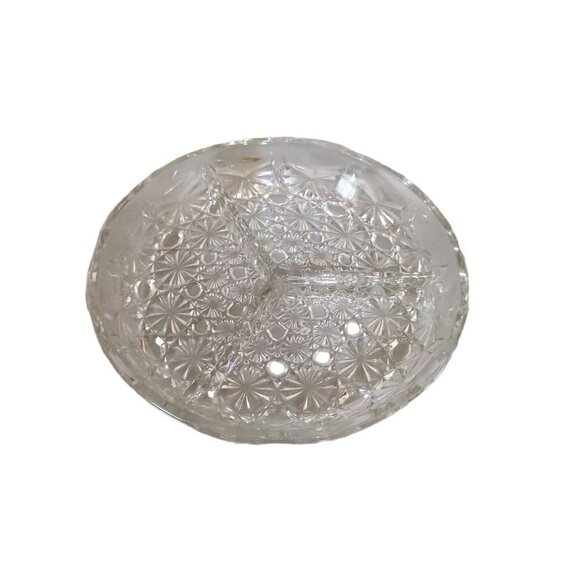 Imperial Galls Daisy and buttons divided relish tray serving dish 7.5 in Holi - Picture 3 of 11